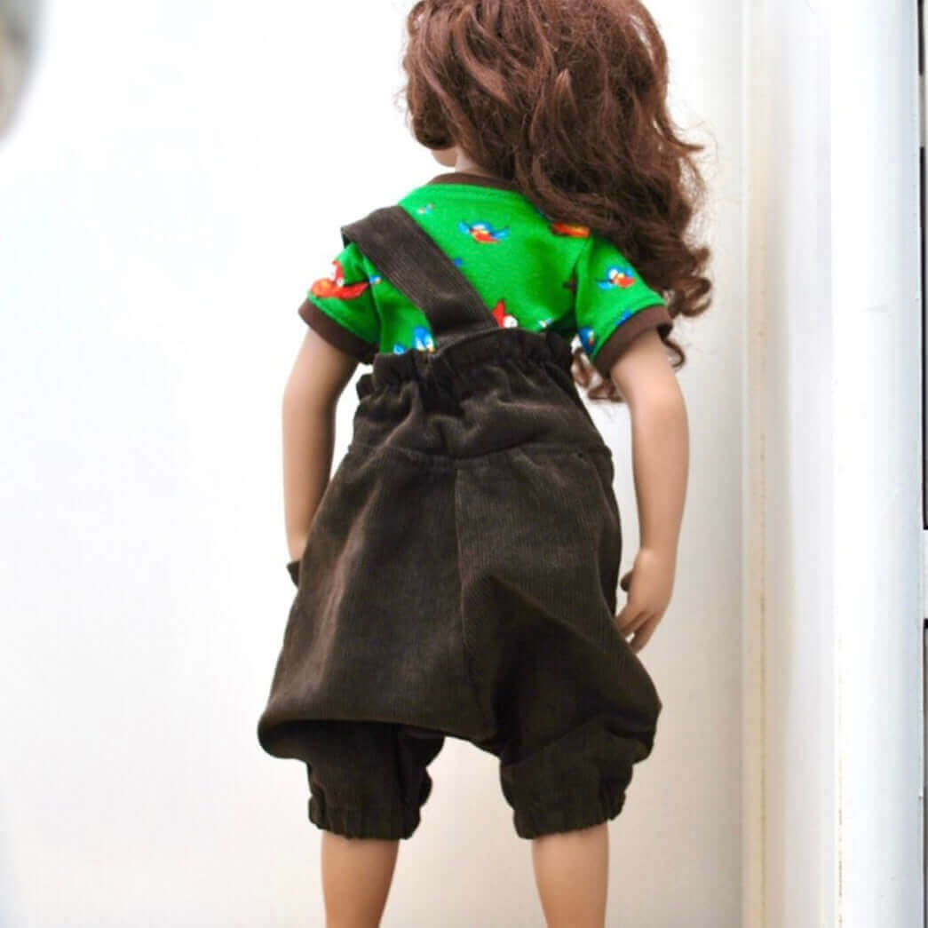 Doll romper sewing pattern 18” doll instant DIGITAL Download