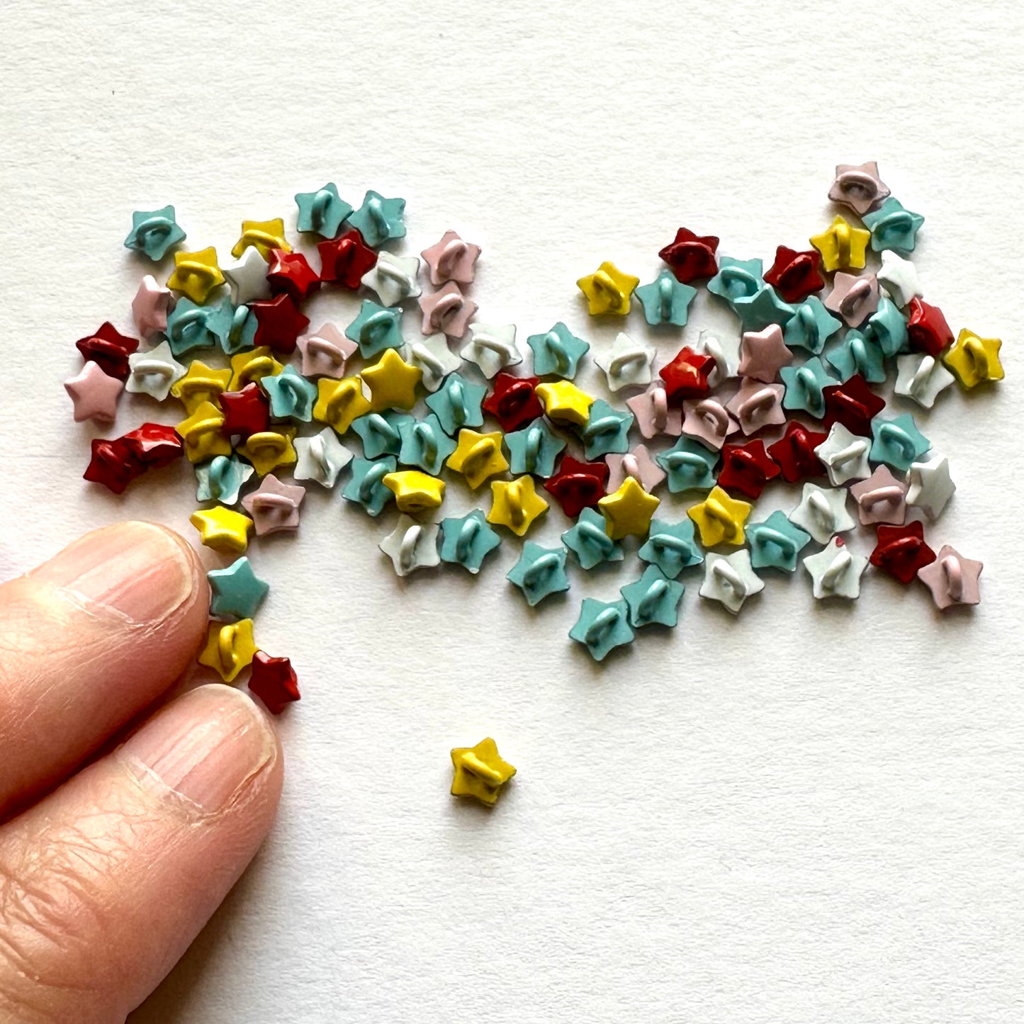 5mm Mini Metal Star Buttons