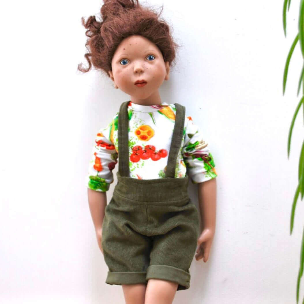 18” Dolls overalls shorts pattern instant PDF DIGITAL download