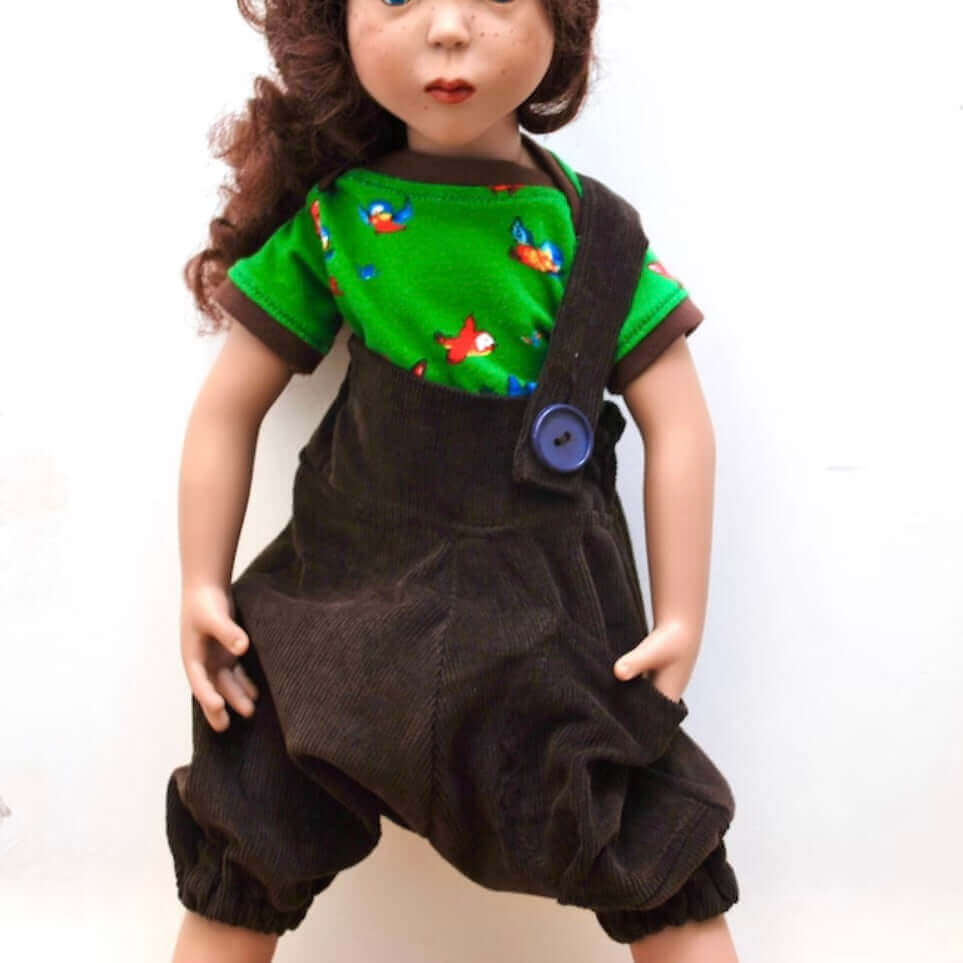 Doll romper sewing pattern 18” doll instant DIGITAL Download