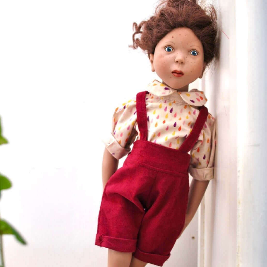 18” Dolls overalls shorts pattern instant PDF DIGITAL download