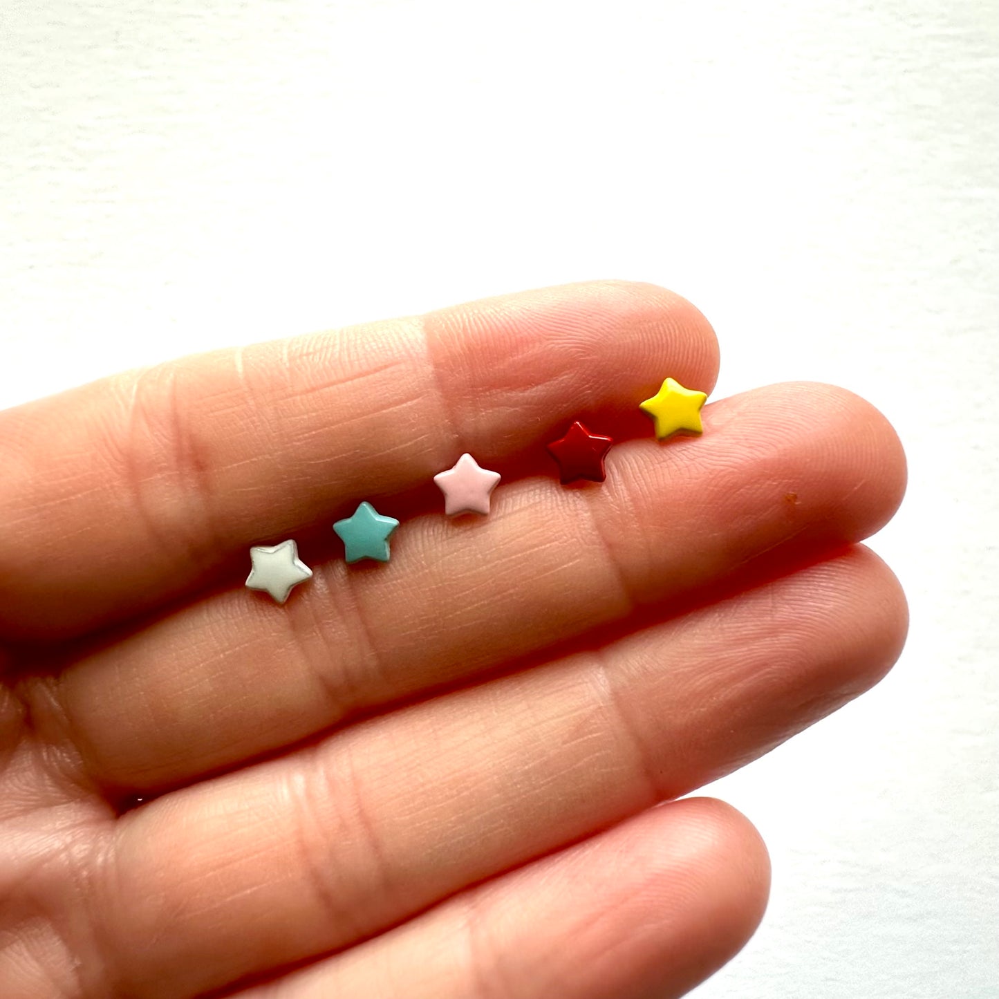 5mm Mini Metal Star Buttons
