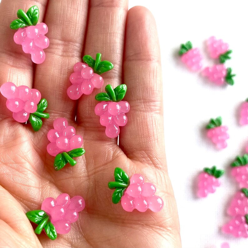 Miniature Raspberry fruit charms