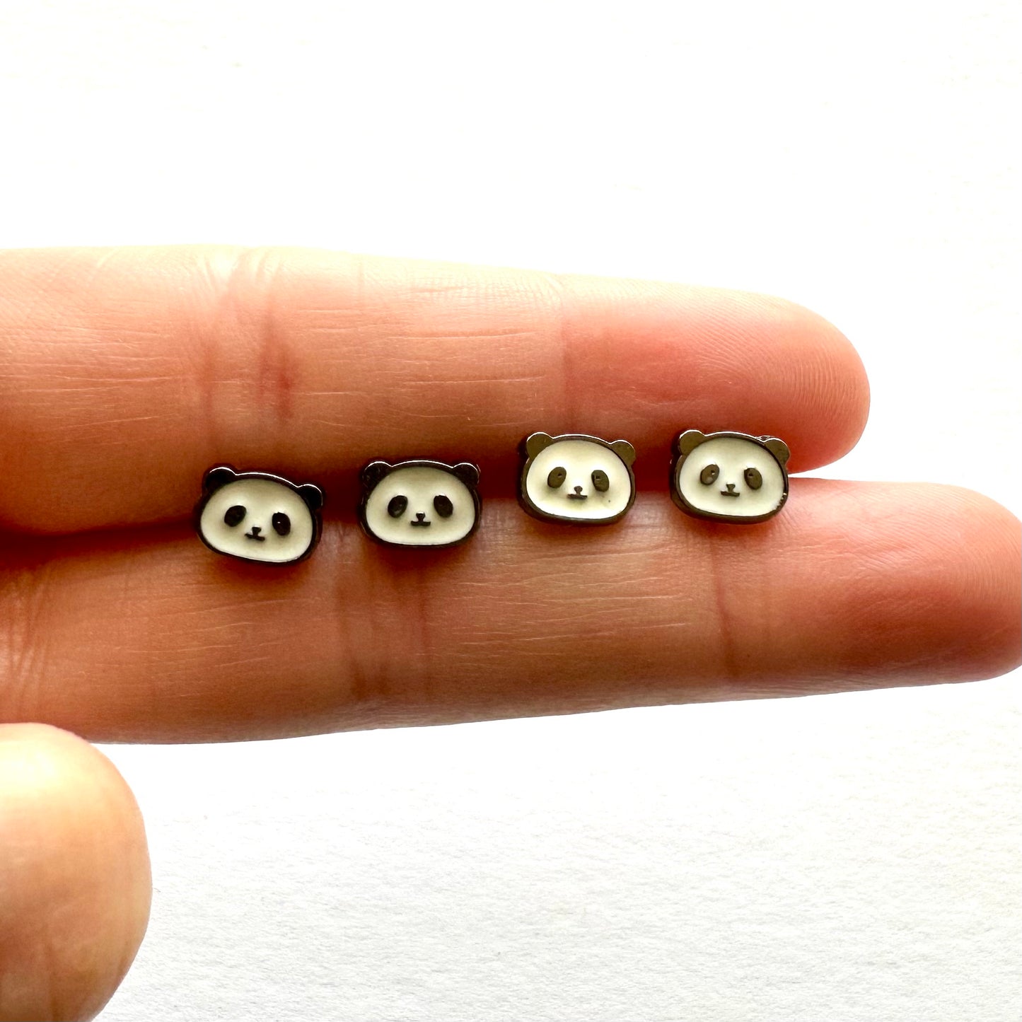 Panda buttons for dolls clothes 8mm