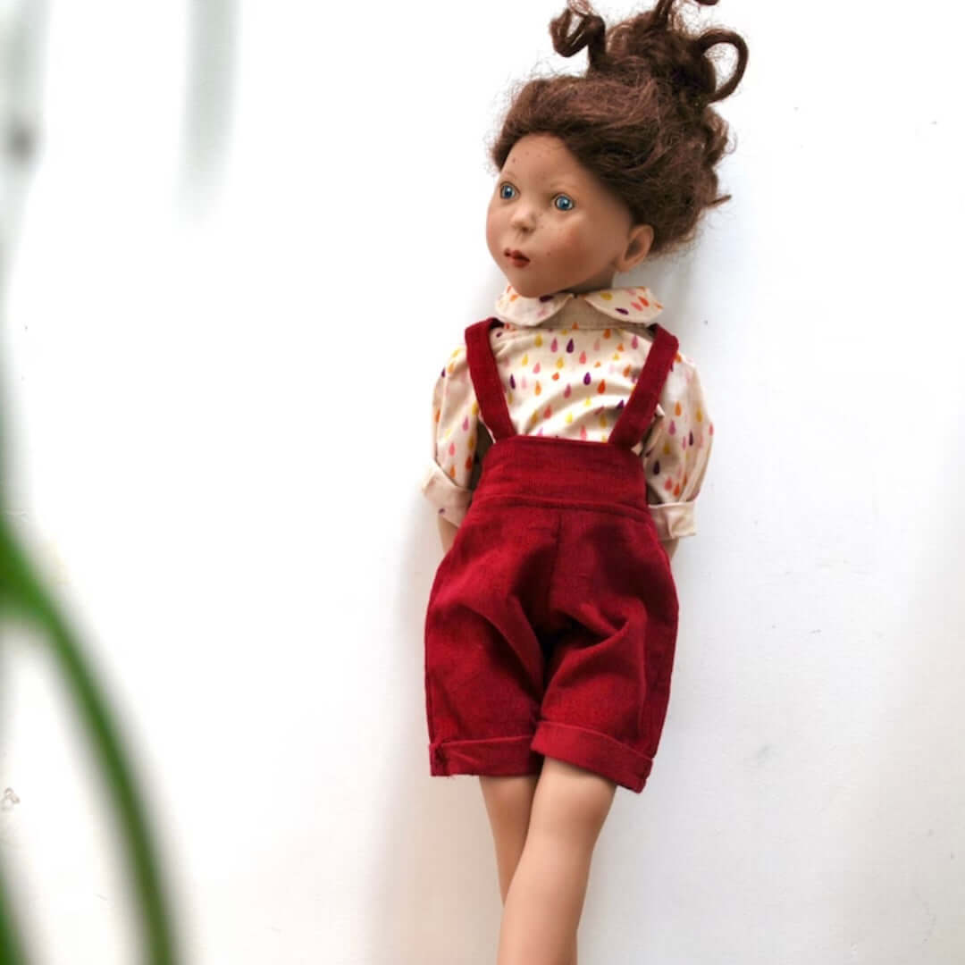 18” Dolls overalls shorts pattern instant PDF DIGITAL download