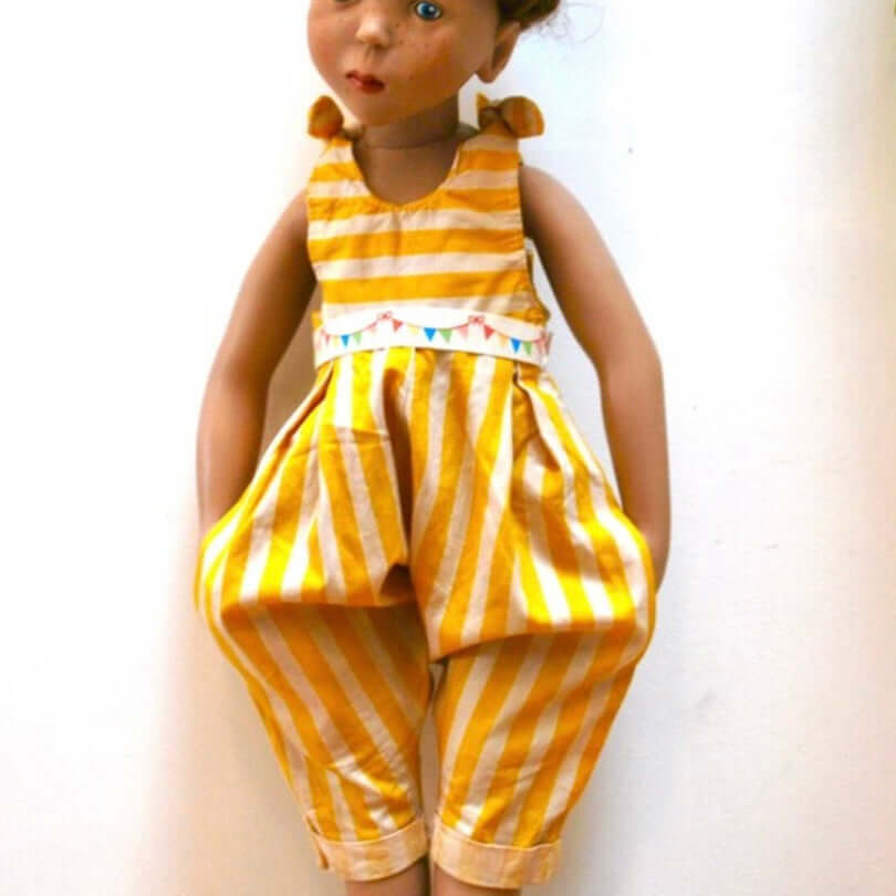 Doll sewing pattern Romper jumpsuit DIGITAL download PDF