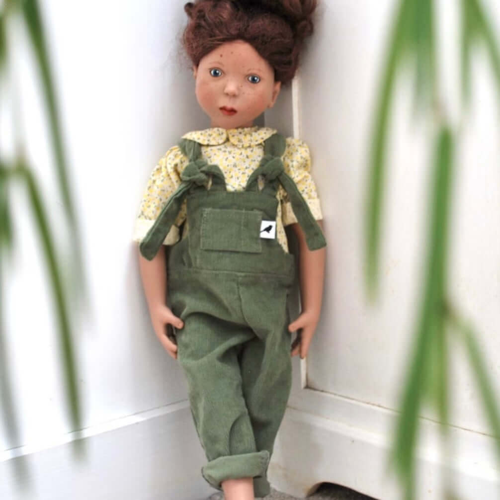 Dolls overalls sewing pattern Dolls dungarees instant Digital download PDF