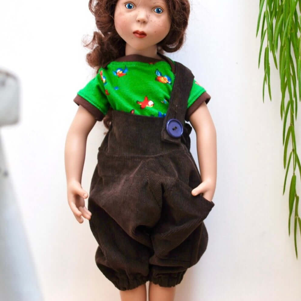 Doll romper sewing pattern 18” doll instant DIGITAL Download