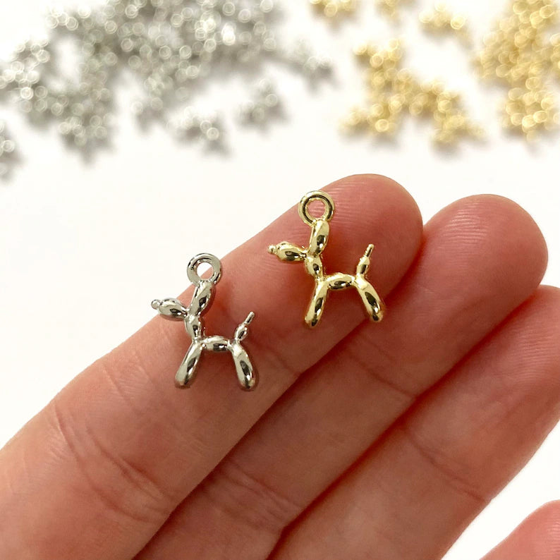Miniature Balloon Dog charms
