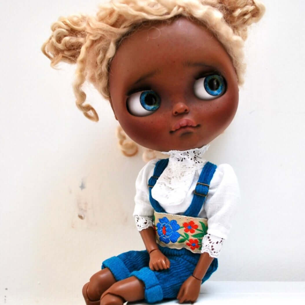 Blythe dungaree shorts sewing pattern Blythe doll instant DIGITAL download PDF