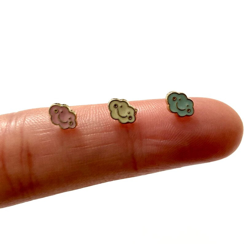 Tiny buttons Happy cloud 6mm