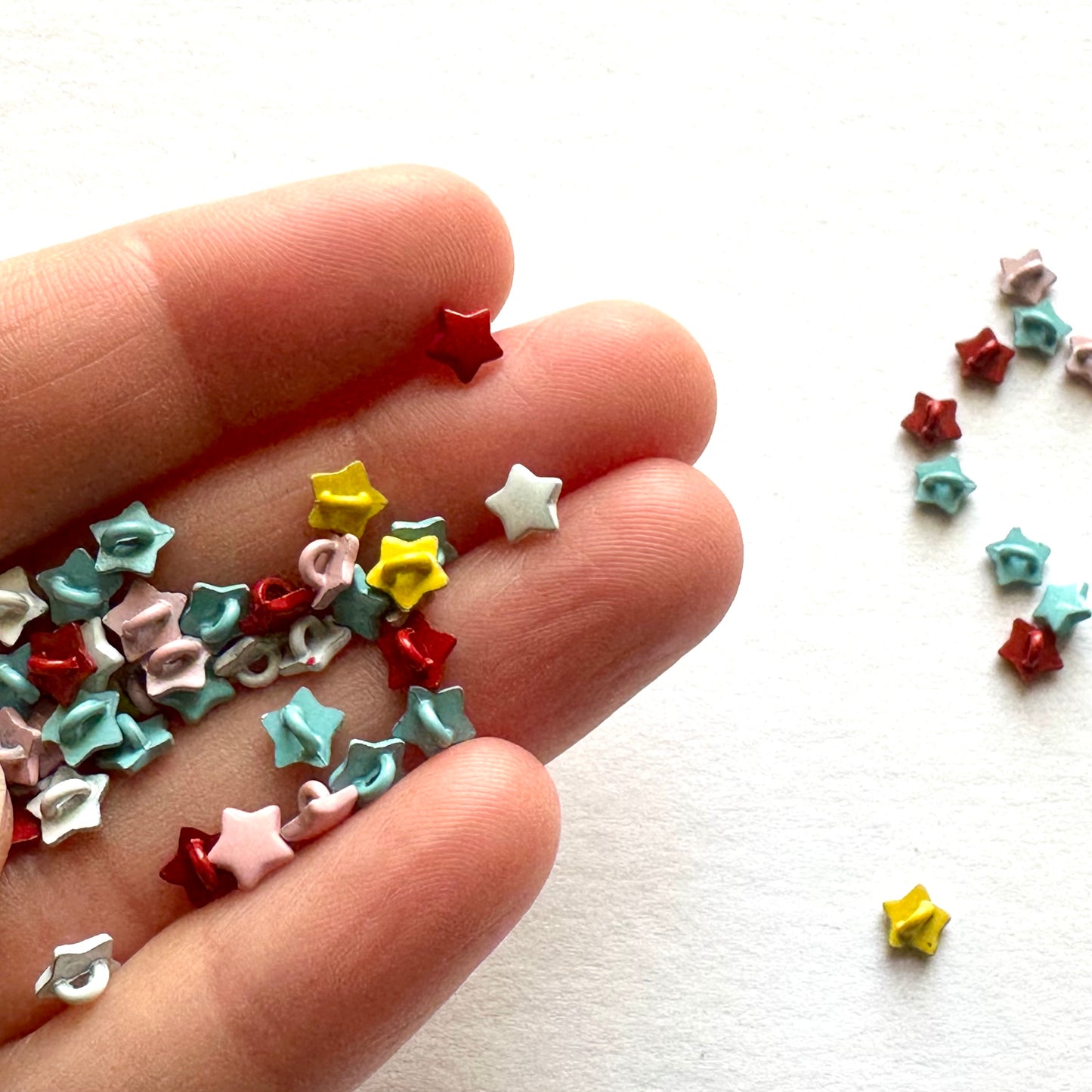 5mm Mini Metal Star Buttons