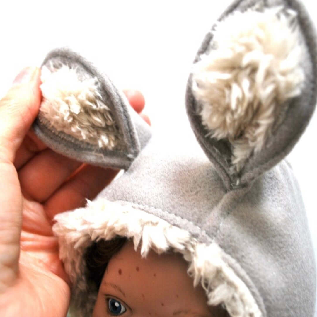 Dolls Easter bunny ears hat sewing pattern instant DIGITAL download