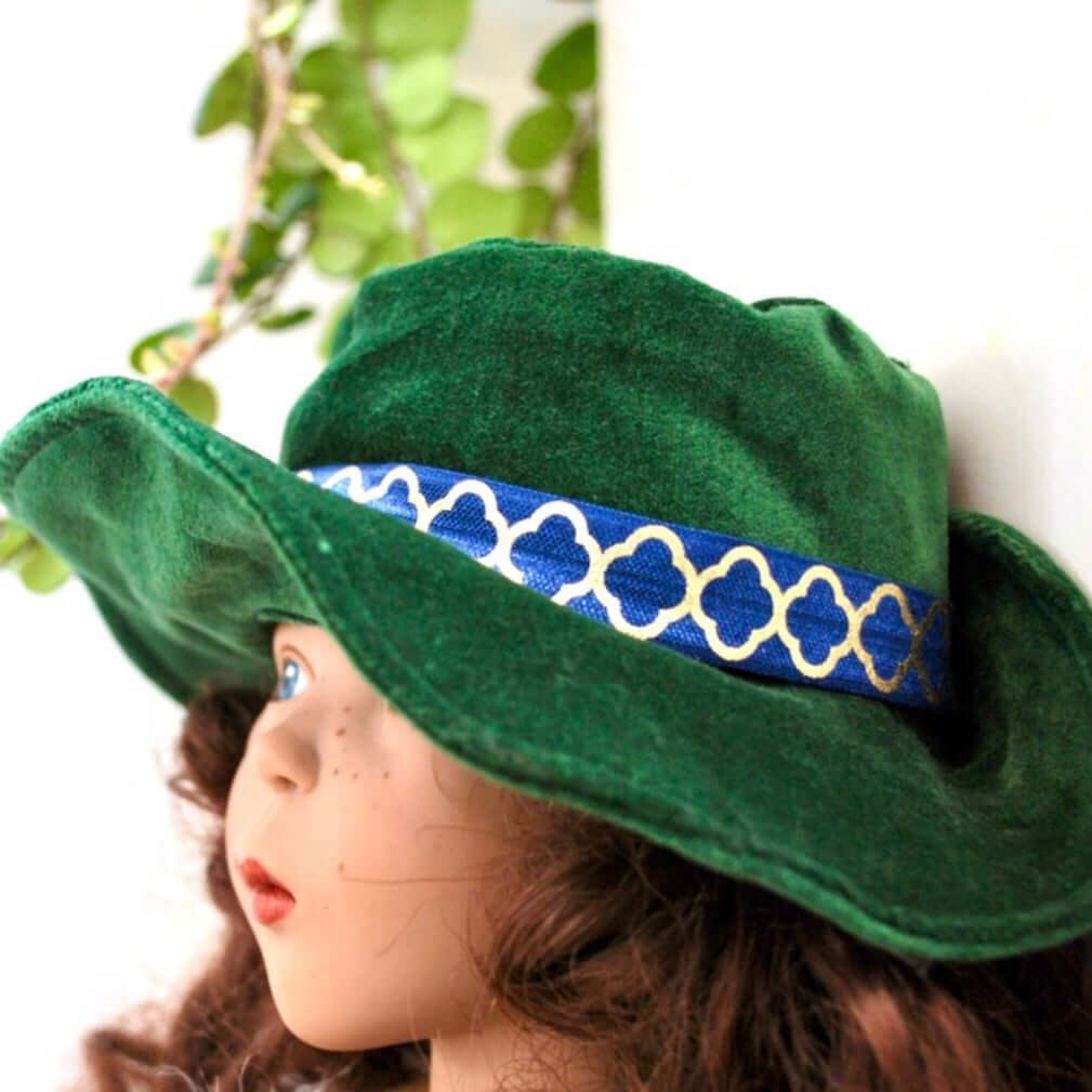 18" Dolls hat pattern dolls sunhat instant DIGITAL download