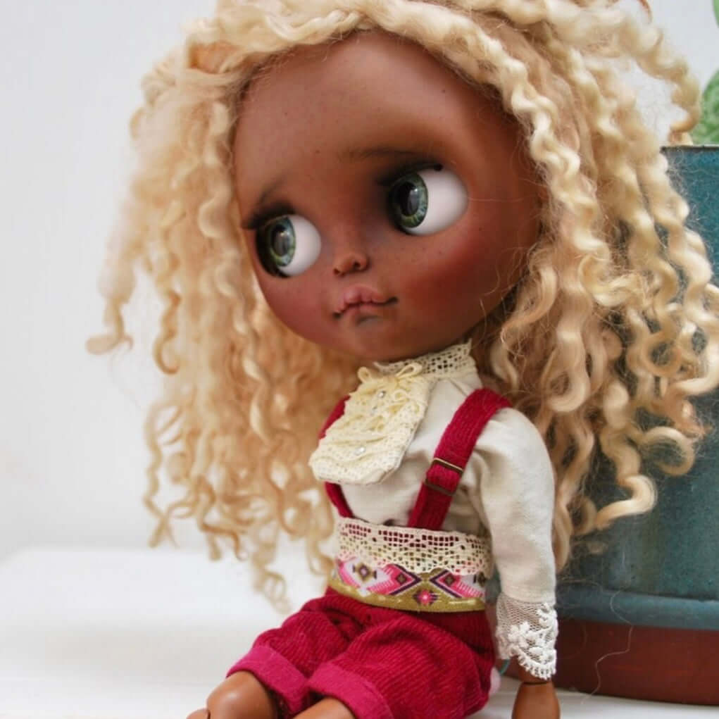 Blythe dungaree shorts sewing pattern Blythe doll instant DIGITAL download PDF