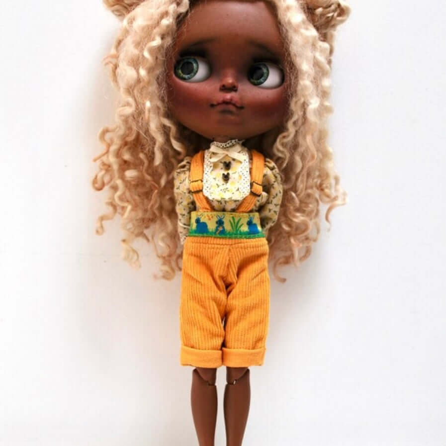 Blythe dungaree shorts sewing pattern Blythe doll instant DIGITAL download PDF