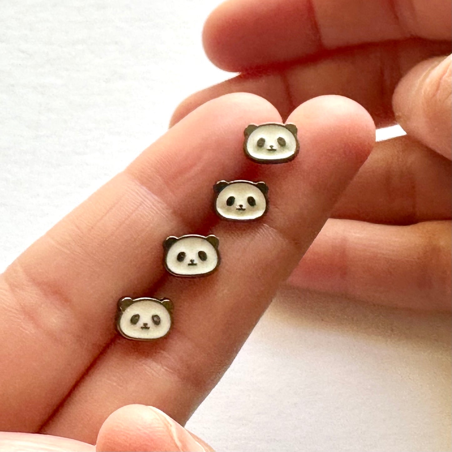 Panda buttons for dolls clothes 8mm