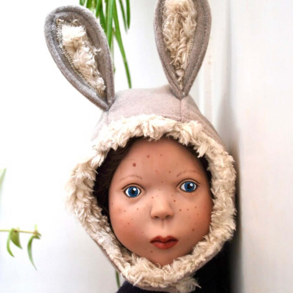 Dolls Easter bunny ears hat sewing pattern instant DIGITAL download