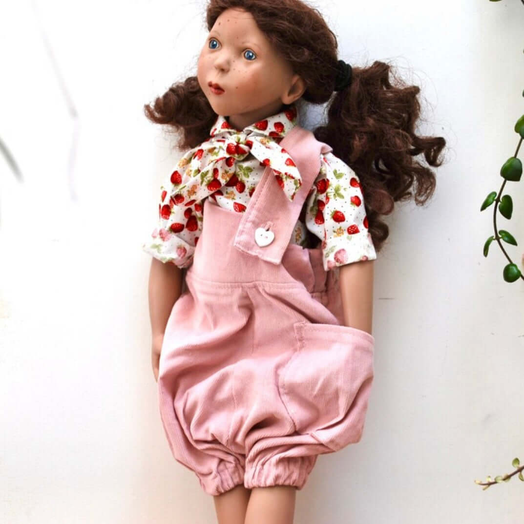 Doll romper sewing pattern 18” doll instant DIGITAL Download