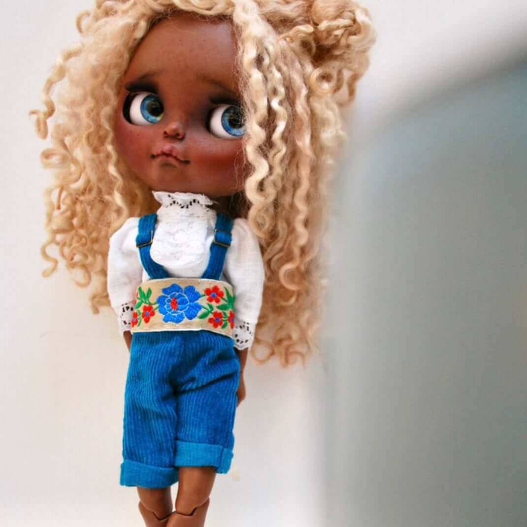 Blythe dungaree shorts sewing pattern Blythe doll instant DIGITAL download PDF