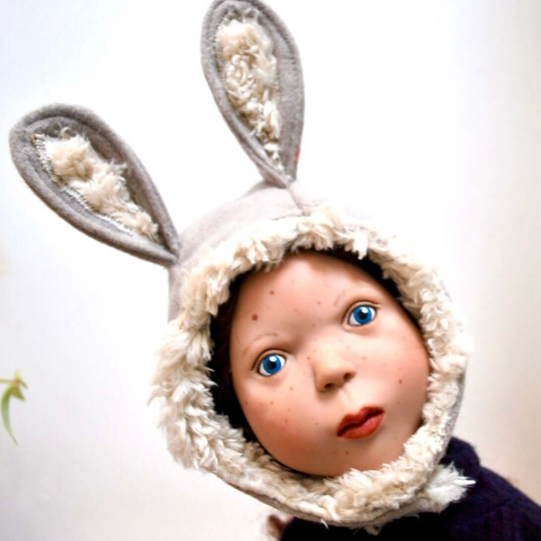 Dolls Easter bunny ears hat sewing pattern instant DIGITAL download