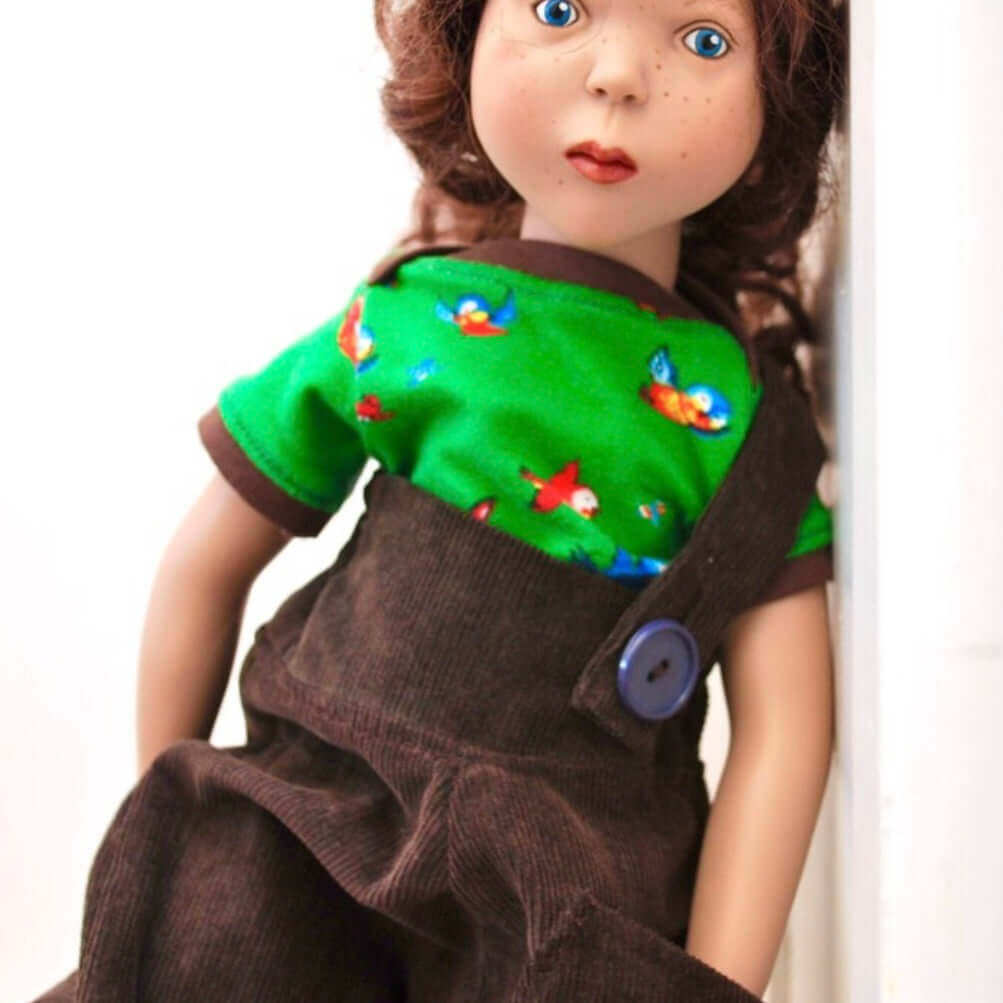 Doll romper sewing pattern 18” doll instant DIGITAL Download