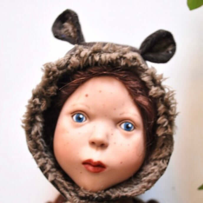 Dolls bear hat sewing pattern teddy hood instant DIGITAL download PDF