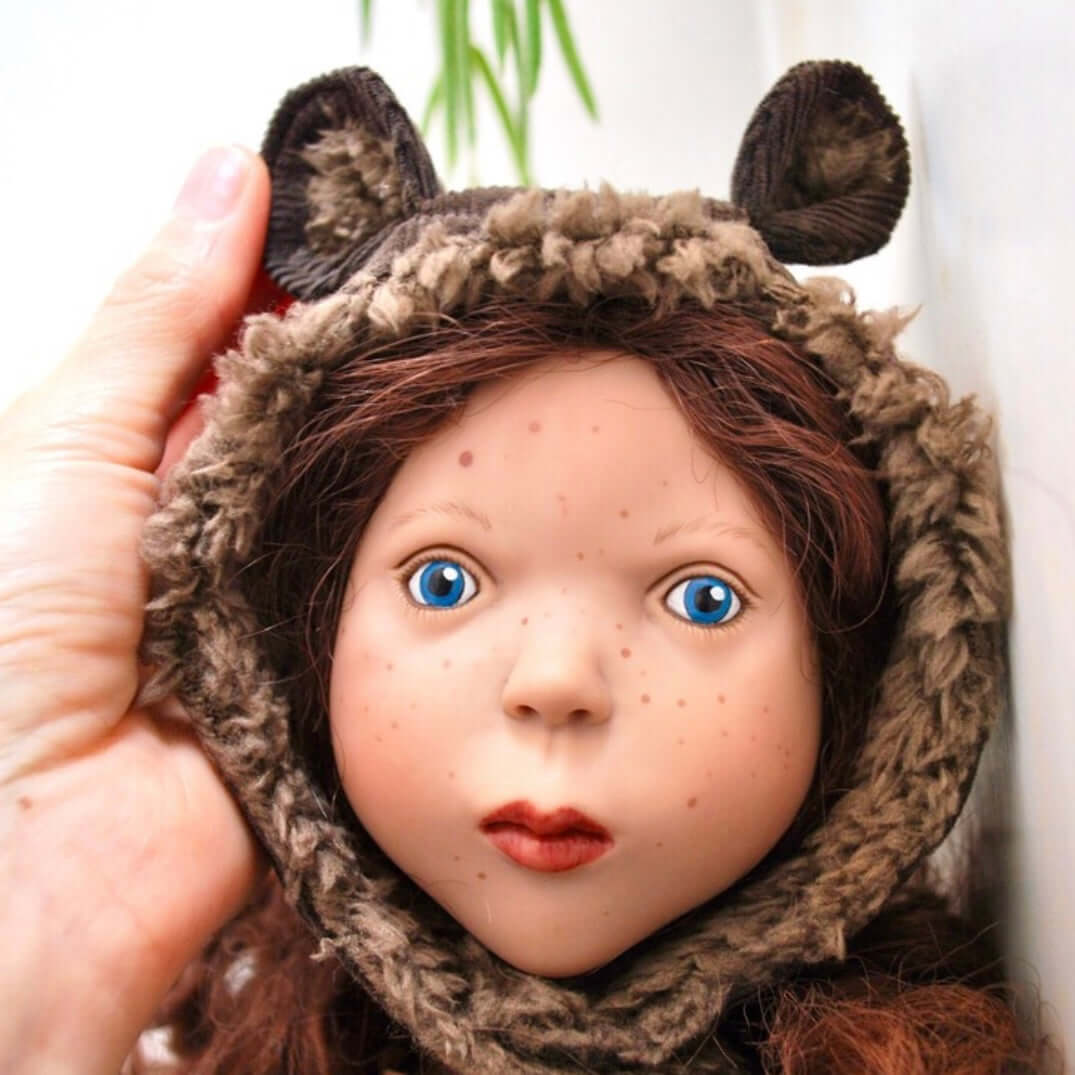 Dolls bear hat sewing pattern teddy hood instant DIGITAL download PDF