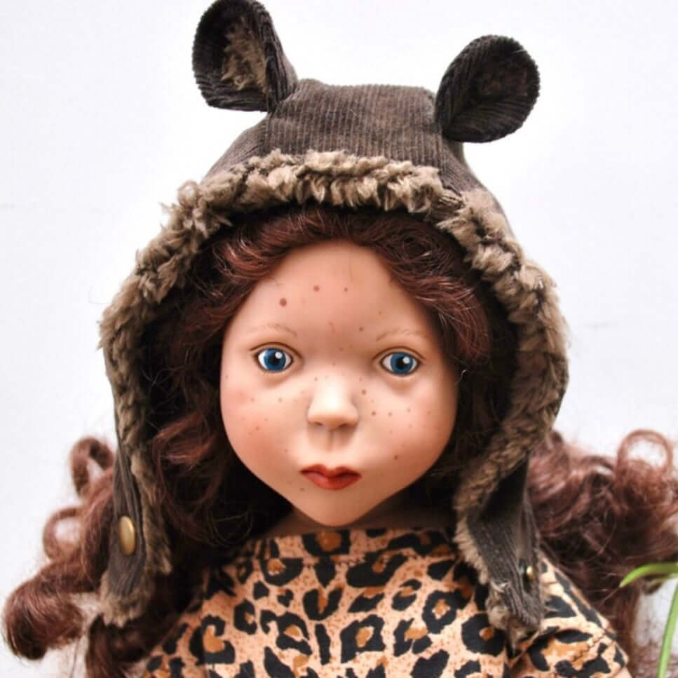 Dolls bear hat sewing pattern teddy hood instant DIGITAL download PDF