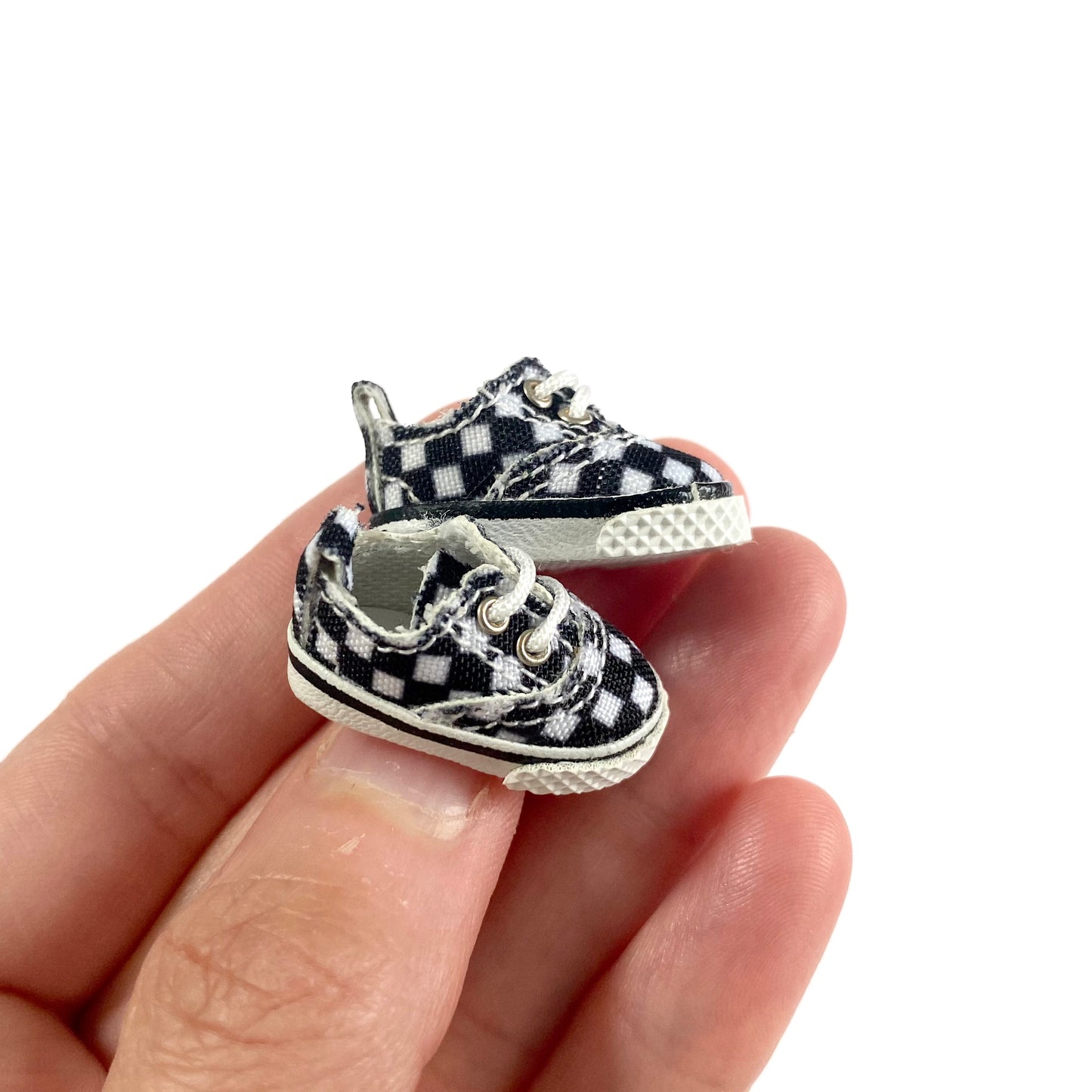 Tiny Doll trainers canvas doll shoes OB11 Vintage doll shoes 1/12 scale doll DOD Mollys Holala Gsc Ymy Nendoroid - Blacksparrowuk