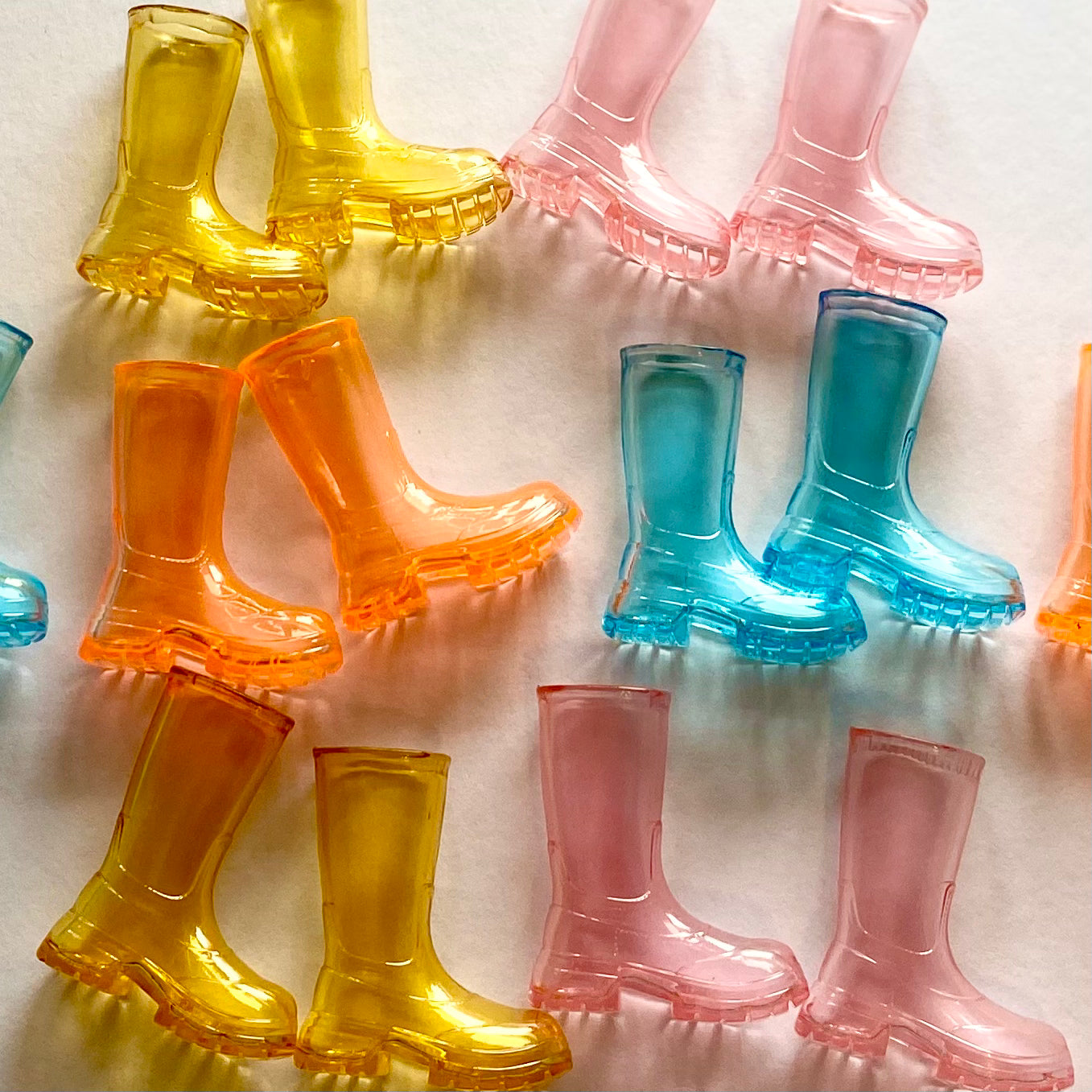 Tiny Wellington boots Squishy Jelly Rubber boots for Blythe doll Obitsu 22 24 Pureneemo - Blacksparrowuk