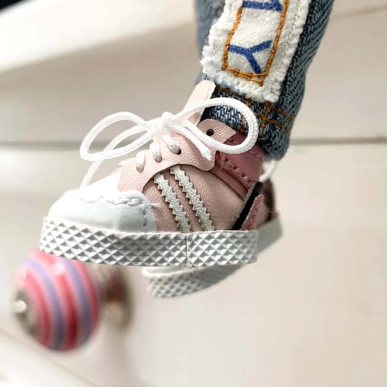 Doll trainers pink Blythe Doll sneakers Miniature Sports shoes - Blacksparrowuk
