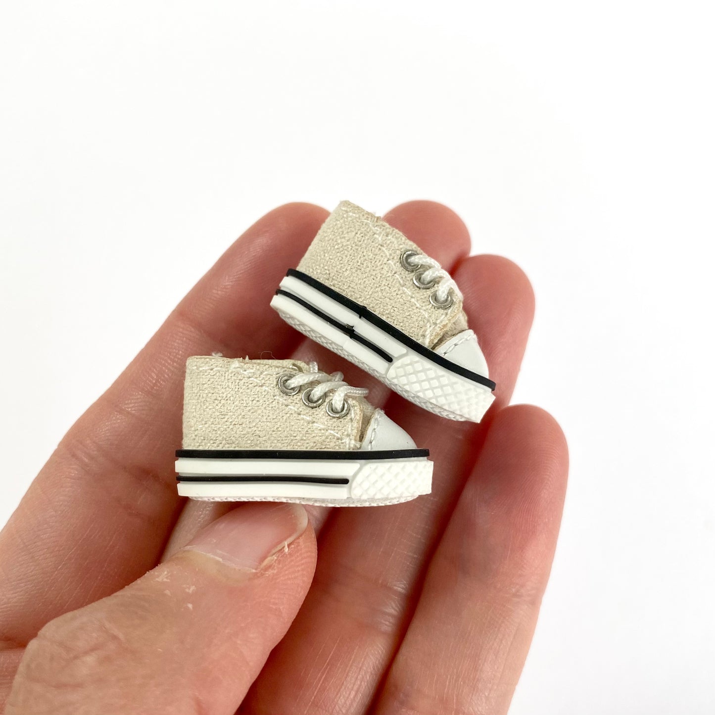 Tiny Doll trainers canvas doll shoes OB11 Vintage doll shoes 1/12 scale doll DOD Mollys Holala Gsc Ymy Obitsu - Blacksparrowuk