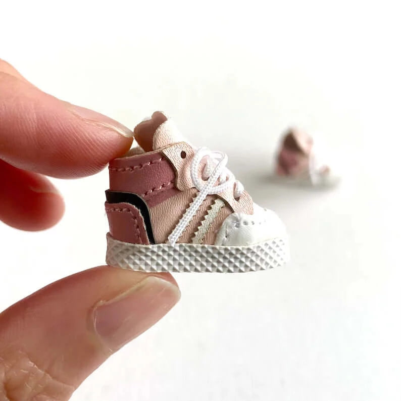 Doll trainers pink Blythe Doll sneakers Miniature Sports shoes - Blacksparrowuk