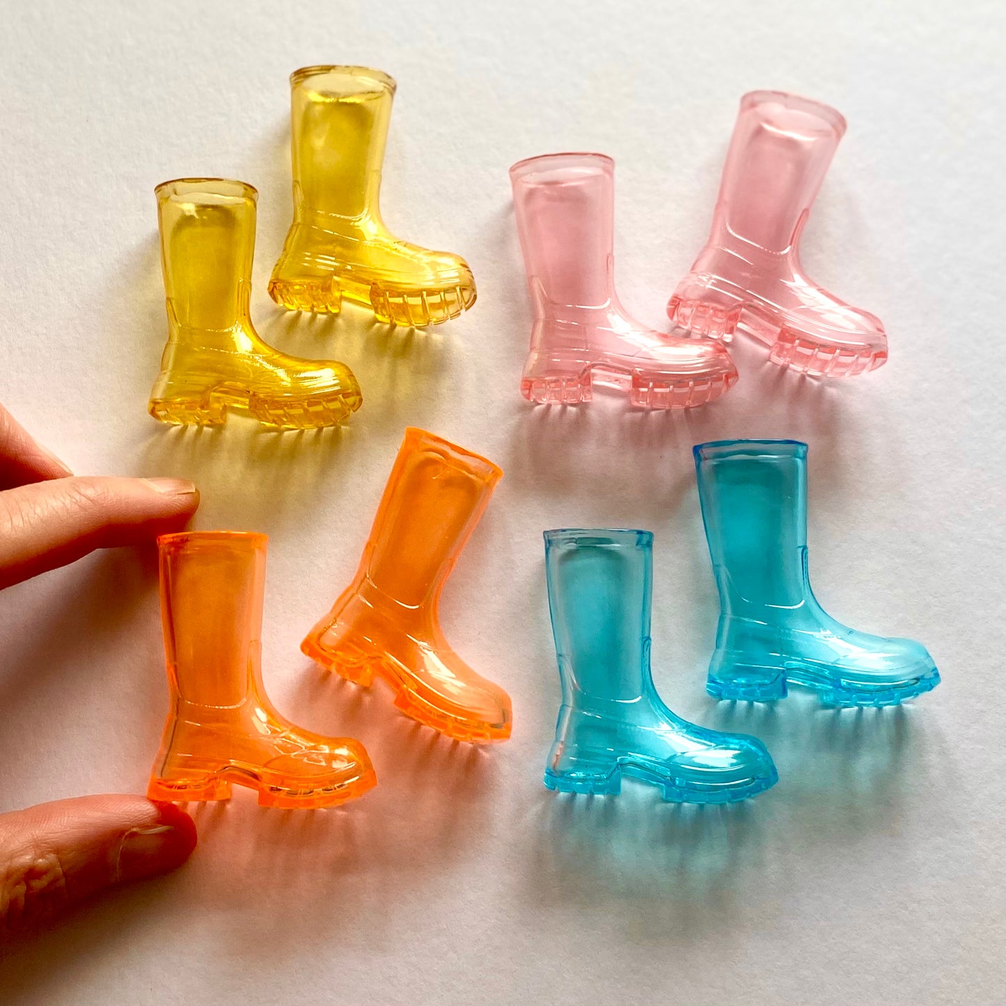 Tiny Wellington boots Squishy Jelly Rubber boots for Blythe doll Obitsu 22 24 Pureneemo - Blacksparrowuk