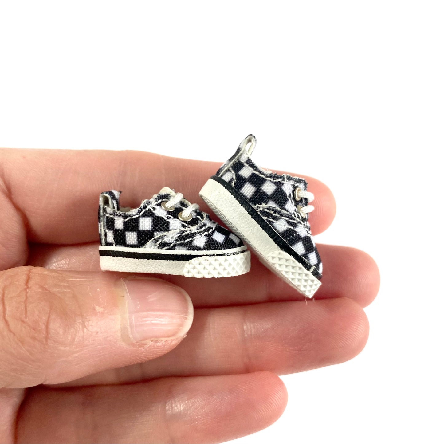 Tiny Doll trainers canvas doll shoes OB11 Vintage doll shoes 1/12 scale doll DOD Mollys Holala Gsc Ymy Nendoroid - Blacksparrowuk