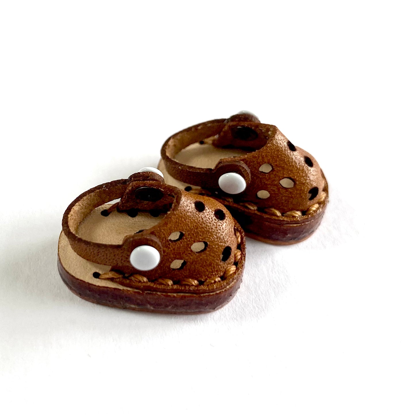 Tiny doll shoes leather doll sandals OB11 doll shoes 1/12 shoes - Blacksparrowuk