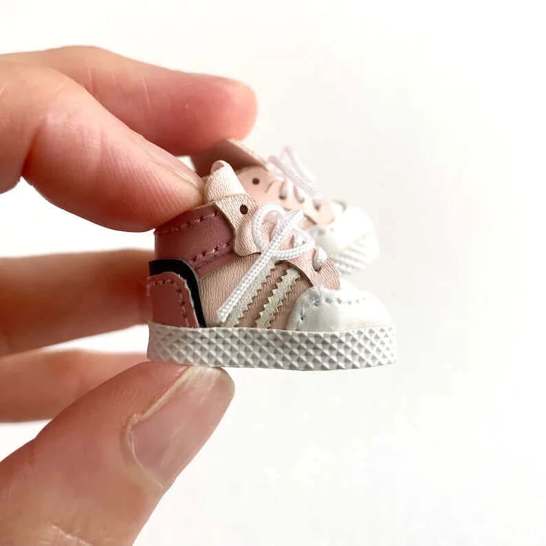 Doll trainers pink Blythe Doll sneakers Miniature Sports shoes - Blacksparrowuk