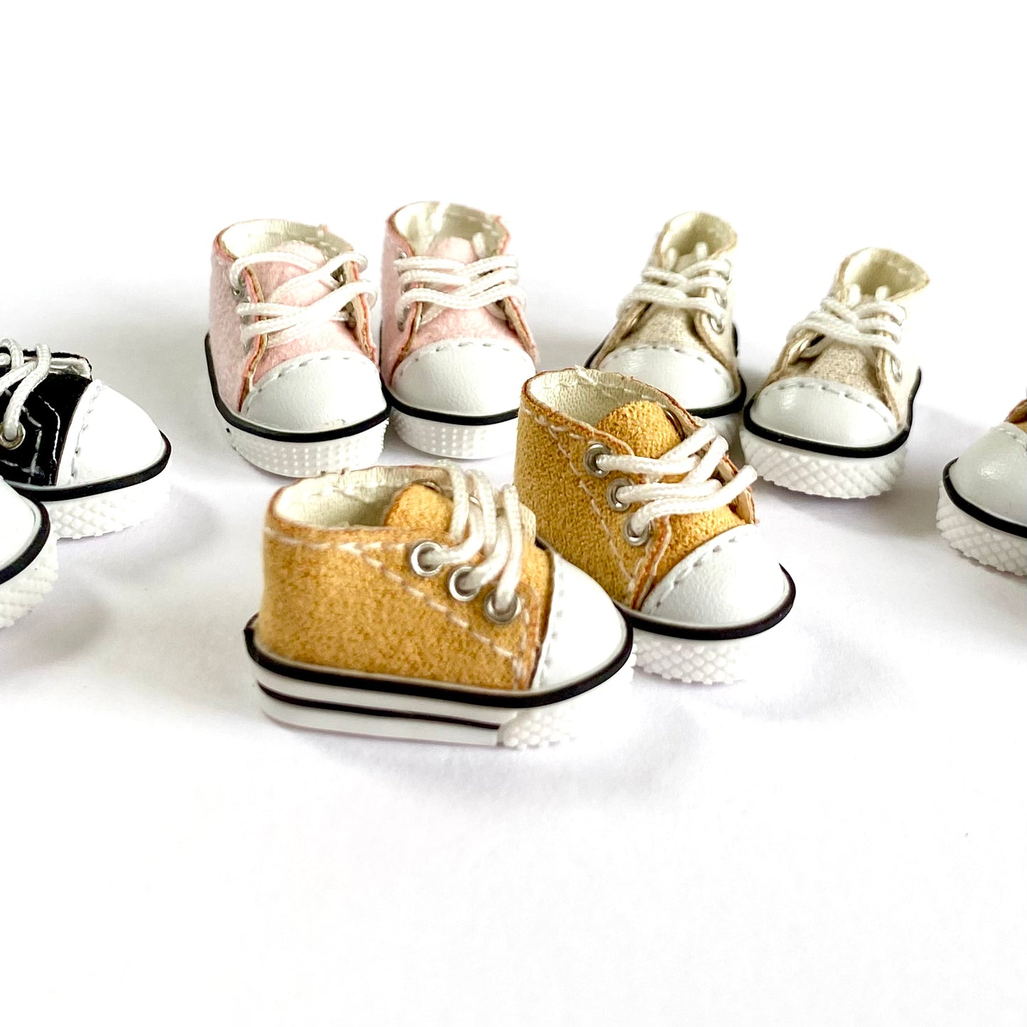 Tiny Doll trainers canvas doll shoes OB11 Vintage doll shoes 1/12 scale doll DOD Mollys Holala Gsc Ymy Obitsu - Blacksparrowuk