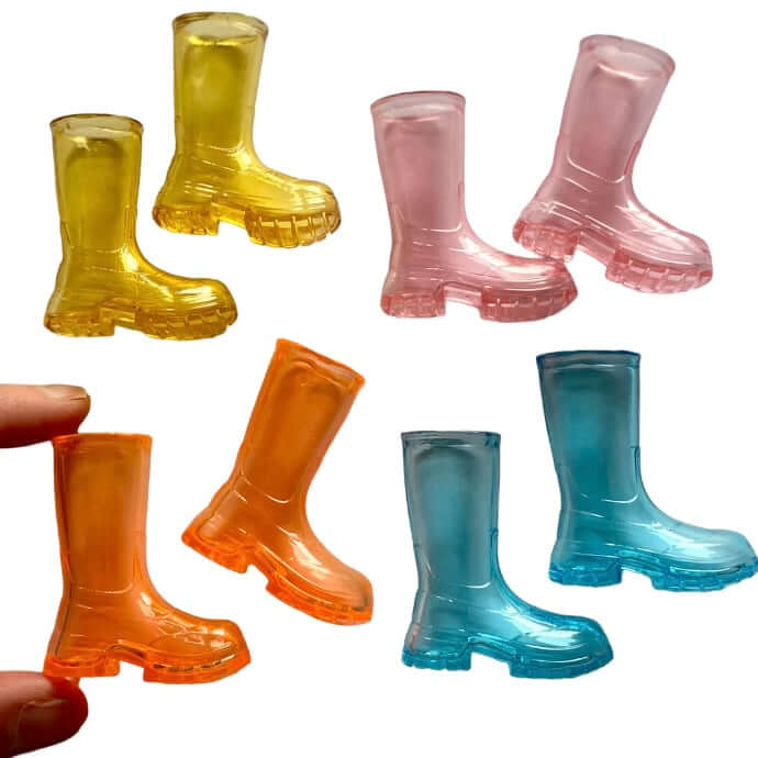Tiny Wellington boots Squishy Jelly Rubber boots for Blythe doll Obitsu 22 24 Pureneemo - Blacksparrowuk