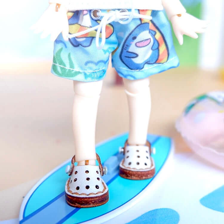 Tiny doll shoes leather doll sandals OB11 doll shoes 1/12 shoes - Blacksparrowuk