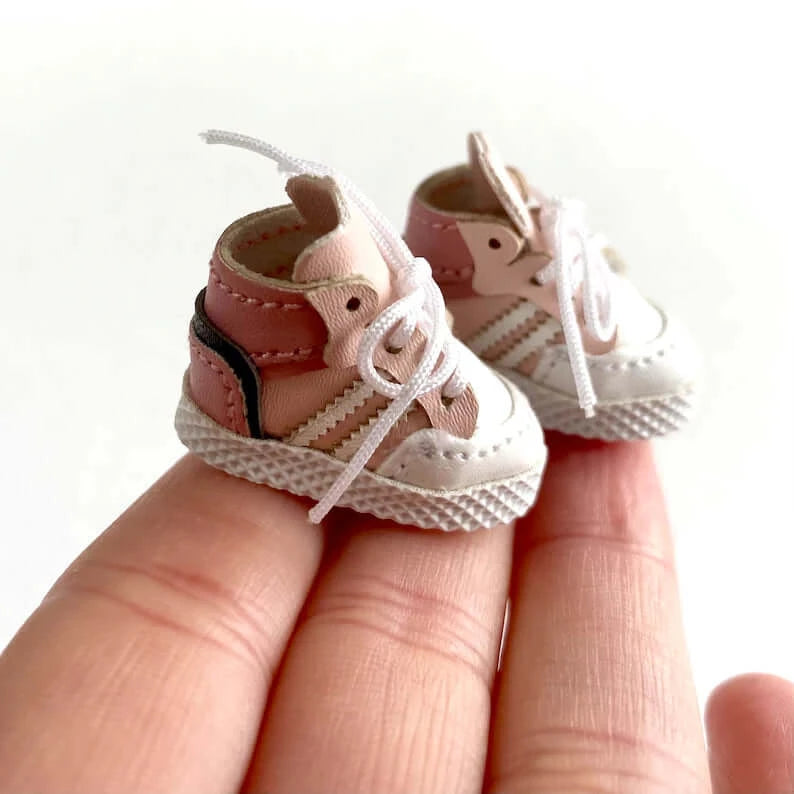 Doll trainers pink Blythe Doll sneakers Miniature Sports shoes - Blacksparrowuk