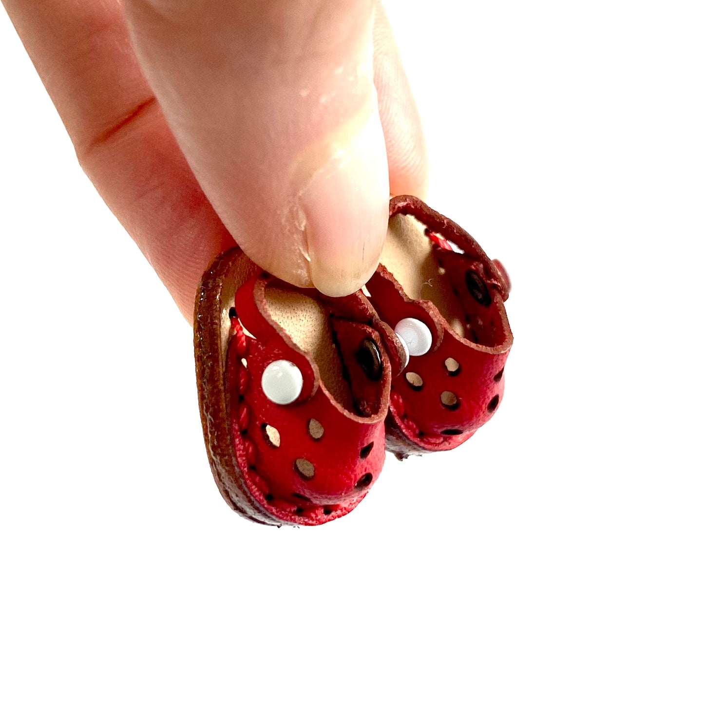 Tiny doll shoes leather doll sandals OB11 doll shoes 1/12 shoes - Blacksparrowuk