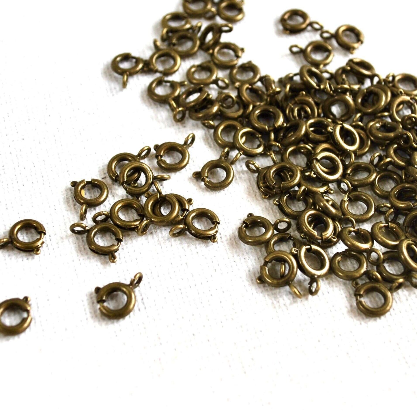 5mm metal Spring clasps - Blacksparrowuk