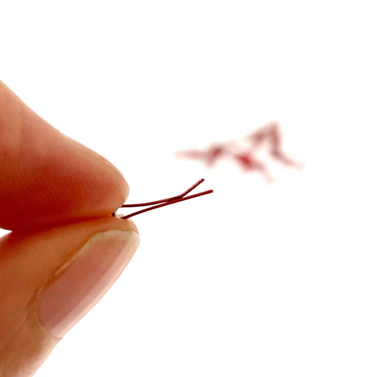 Doll hair clips 2pcs Mini Hairpins 10mm tiny Bobby pins - Blacksparrowuk