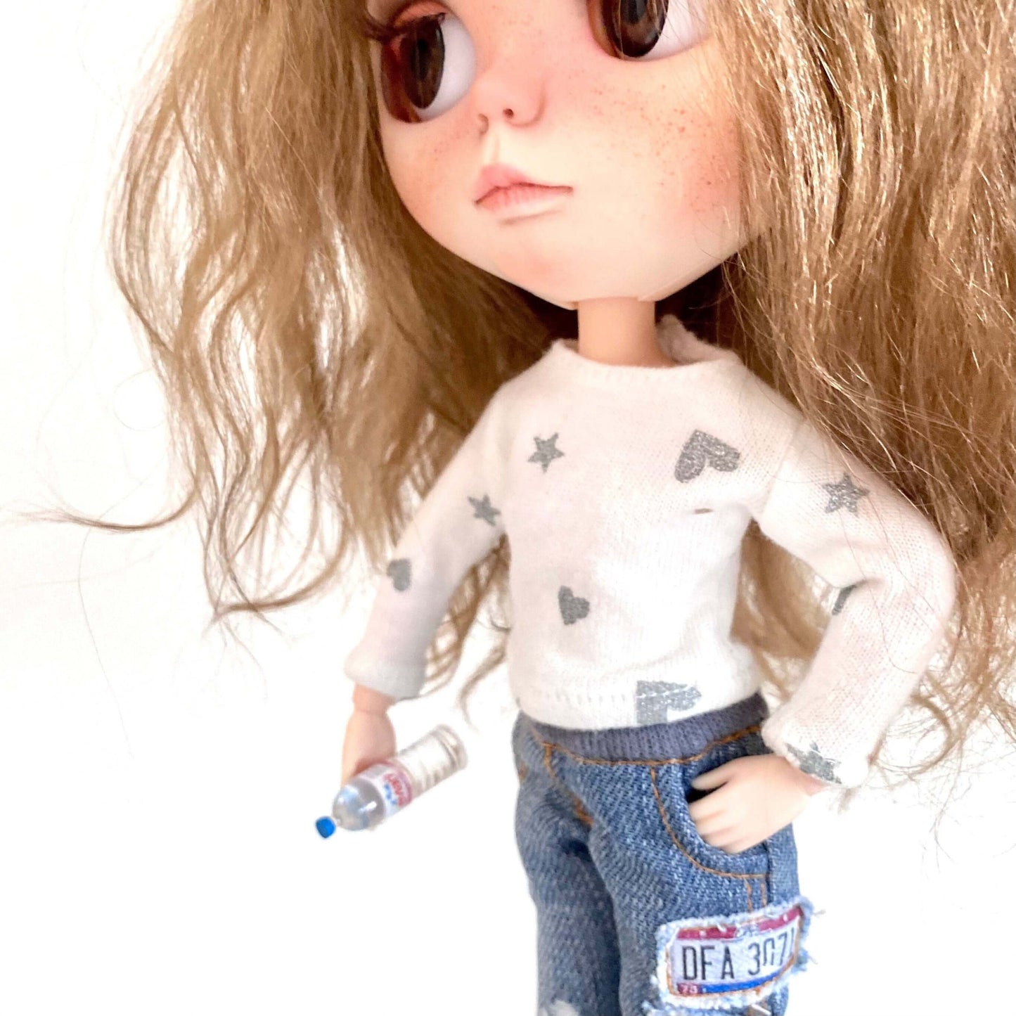 Dollhouse miniature Water bottle 1/6 scale - Blacksparrowuk