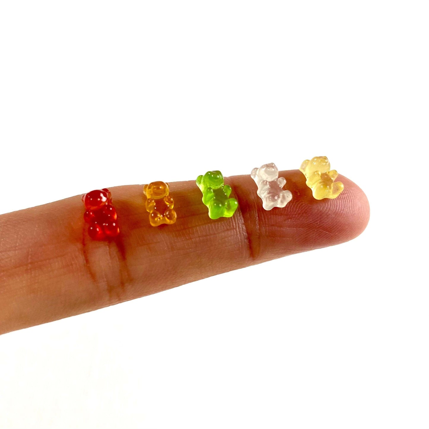 Gummy bear Tiny Dollhouse miniature Micro 7mm Gummy bears - Blacksparrowuk