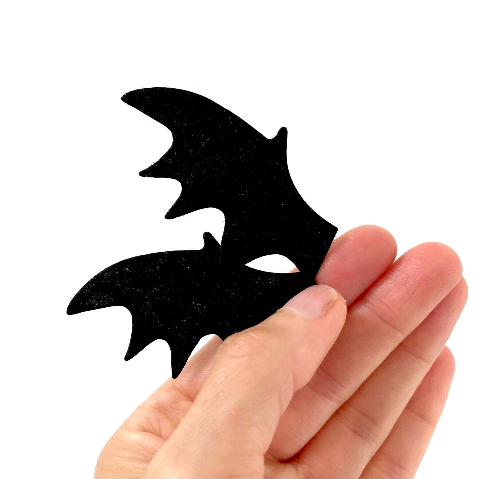 Miniature Bat wings fabric sew on patch Mini felt wings - Blacksparrowuk