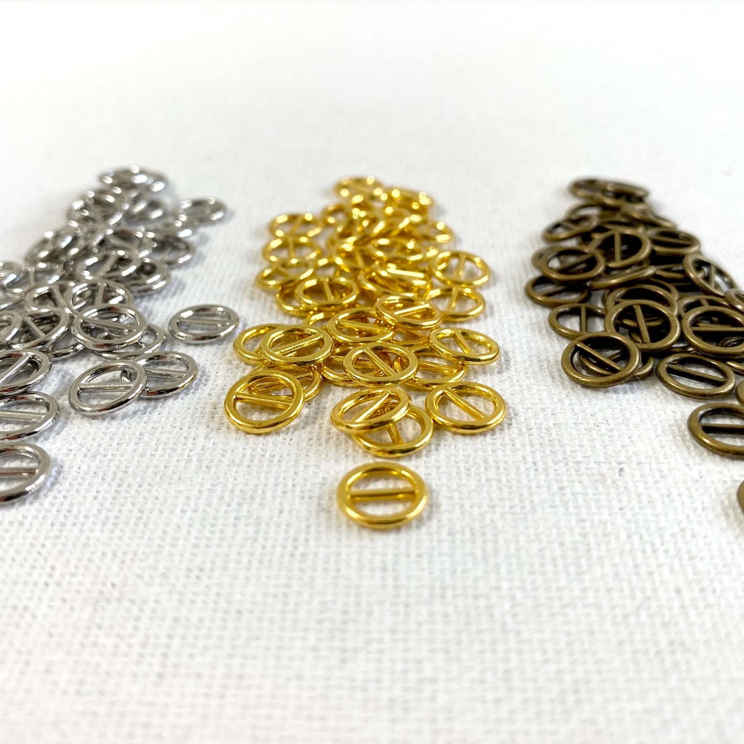 Mini round Doll buckles 8mm Dolls belt strap buckle - Blacksparrowuk