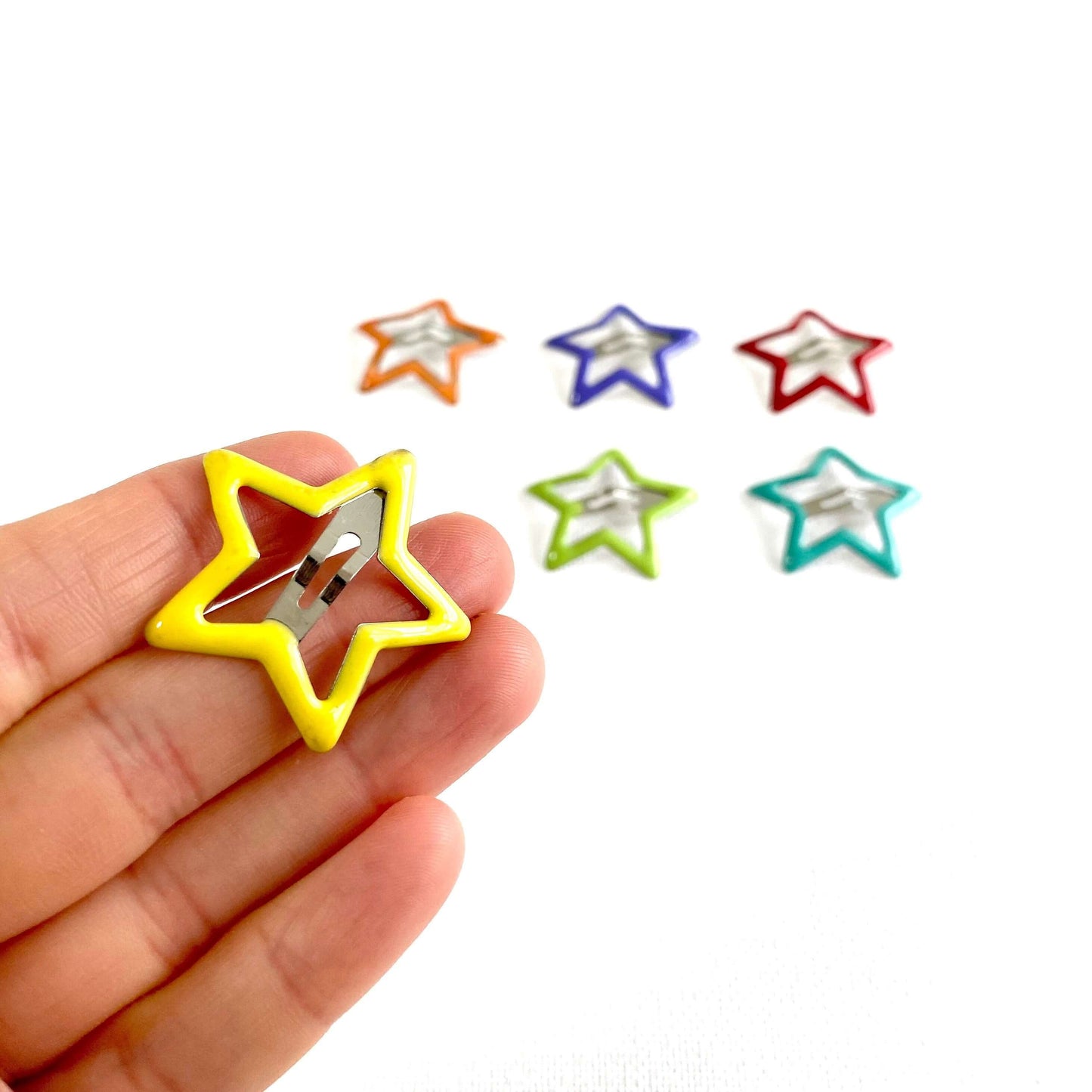 Doll hair clips 20mm mini Star Blythe hair grips UK seller - Blacksparrowuk